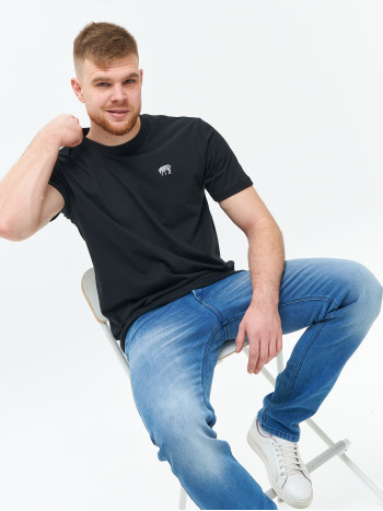 Футболка оверсайз однотонная хлопковая